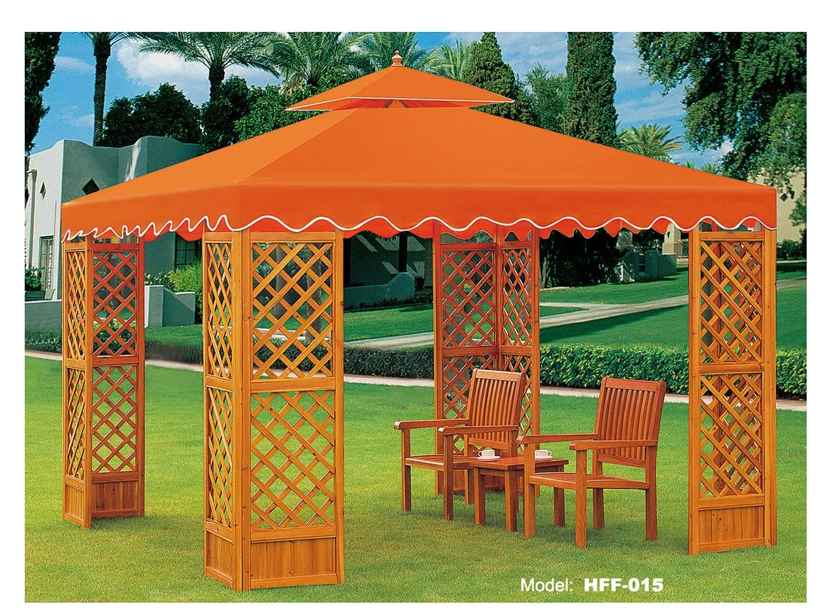 Patio Outdoor Furniture Comfortable Aluminum White Top Gazebo Pergola