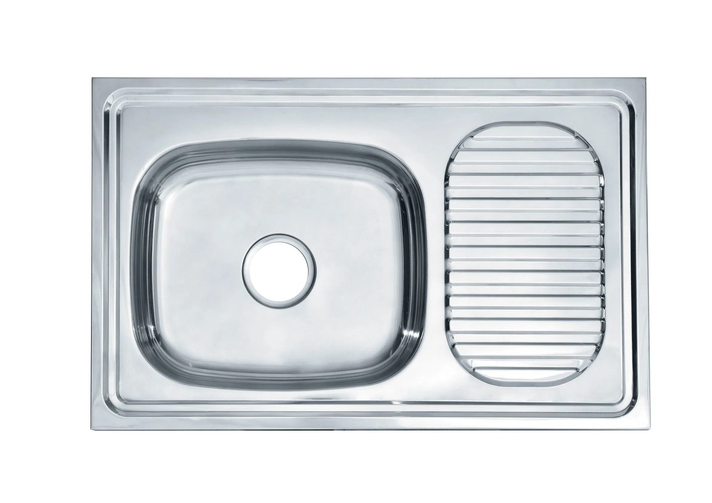 Professional Factory Washing Single Bowl Sink with Plate Farmhouse Sink with Drainboard