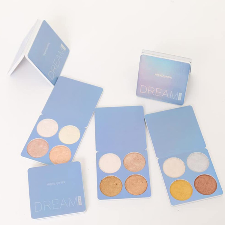 Highlighter Waterproof Long Lasting Brilliant Lighten Skin Color Face Contour Powder