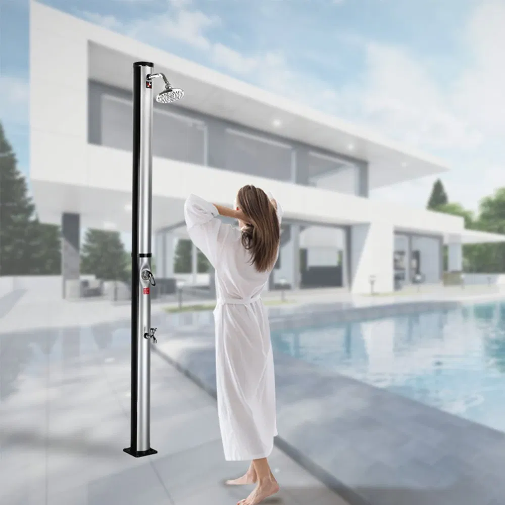 PVC Freestanding Shower for Poolside and Garden Use