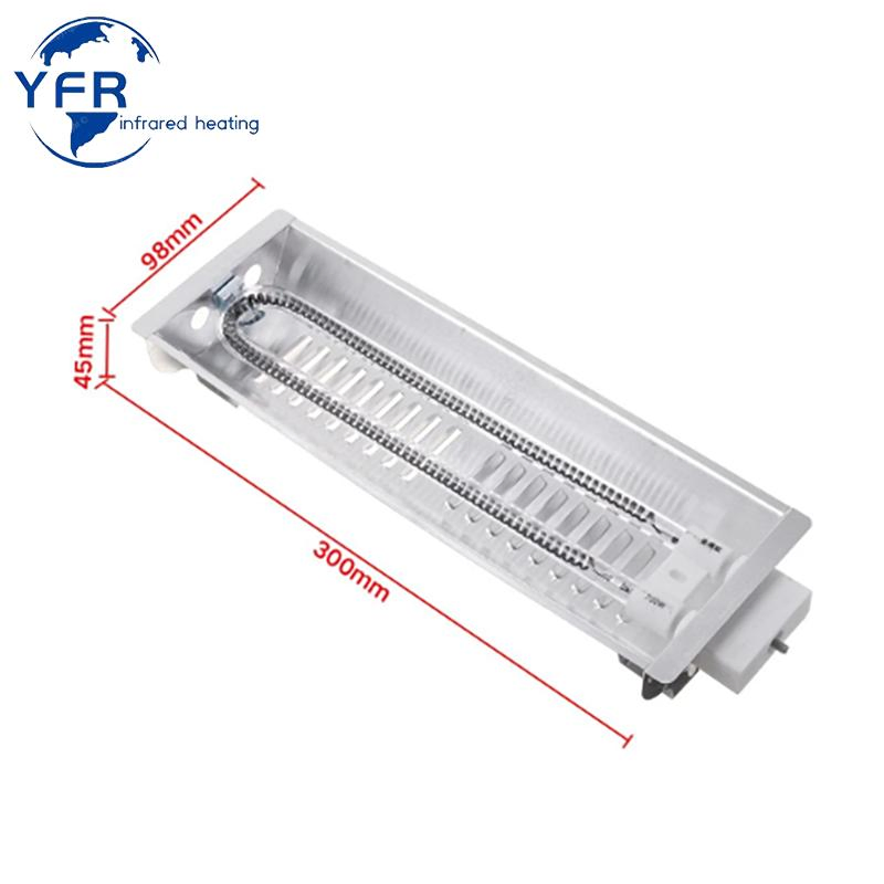 700W Far Infrared Double Carbon Fiber Heater Radiant Wave Paint Curing Heating Lamp Infrared Heater for Baking Oven