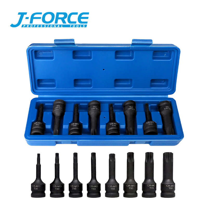 Набор ударных головок Torx 8PCS Cr-Mo