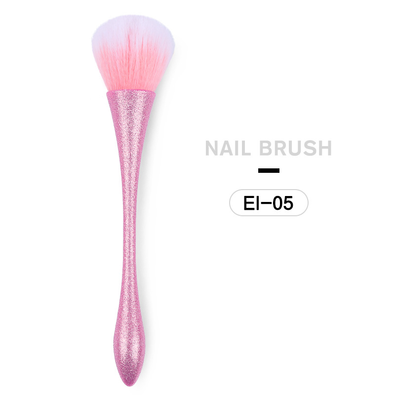 Hot Selling Nail Art Dust Brushes Soft Cleaning Glitter Powder Nail Brush