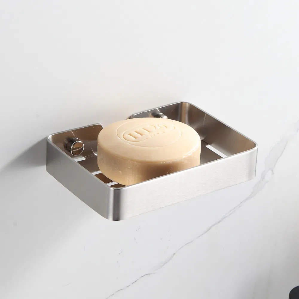 Мыльница настенная из нержавеющей стали Brushed Nickel