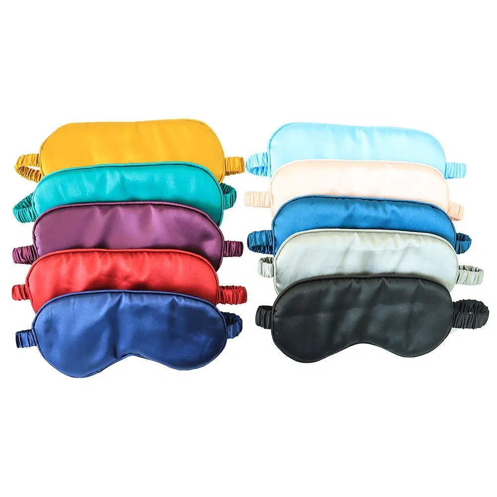 Custom Logo Unisex Premium Silk Sleep Masks 100% Blocking Light Side Sleeper Eye Mask