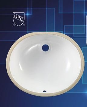 Овальная фарфоровая раковина для ванной