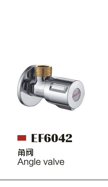 Bathroom Hardware Polish and Chrome Plated Zinc Alloy Handle Brass Angle Valve