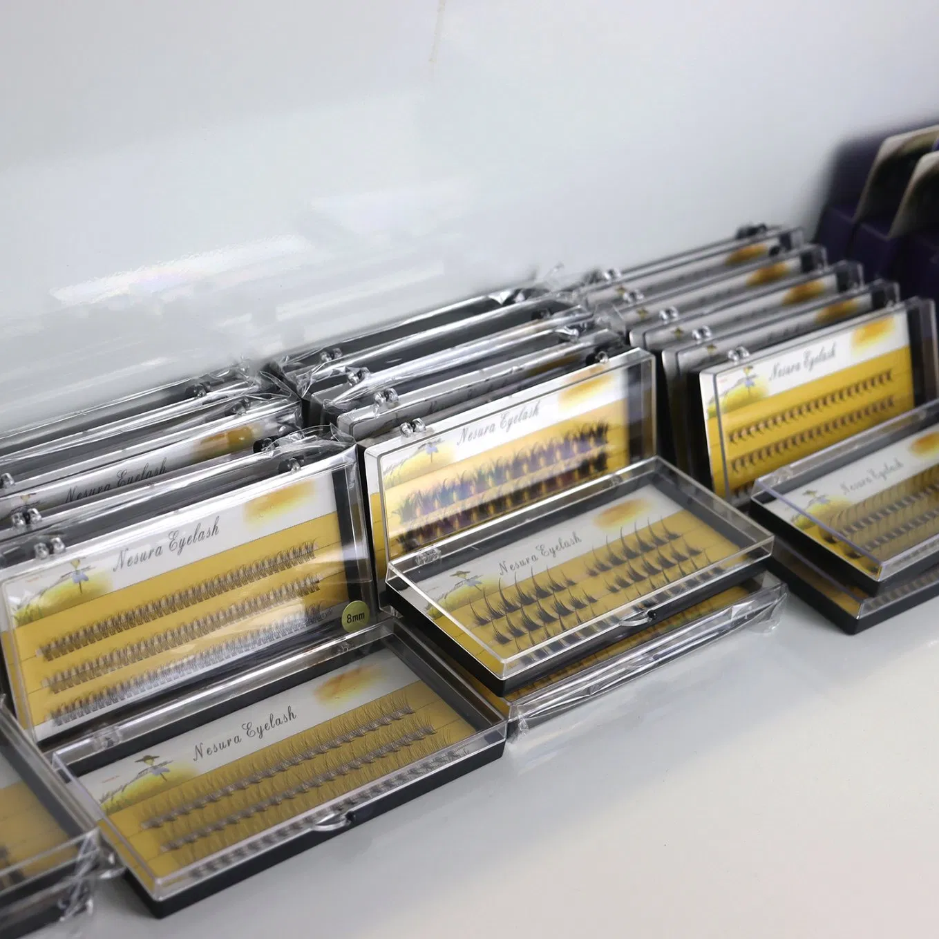 Natural Cluster Natural DIY Eyelash Extention C D Curl Ribbons Segmented Individual Cluster Eyelash