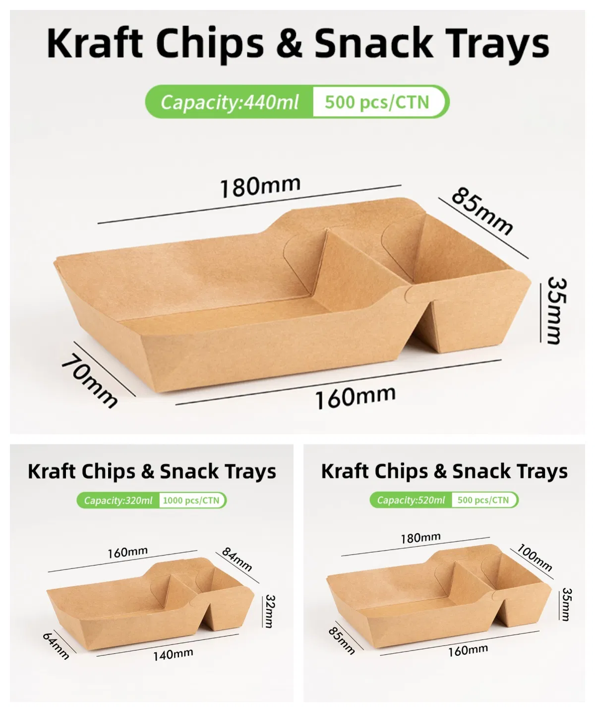 Custom Logo Printing Rectangular Returnable Disposable 5 Compartment Brown Kraft Paper Packaging Food Lunch Box