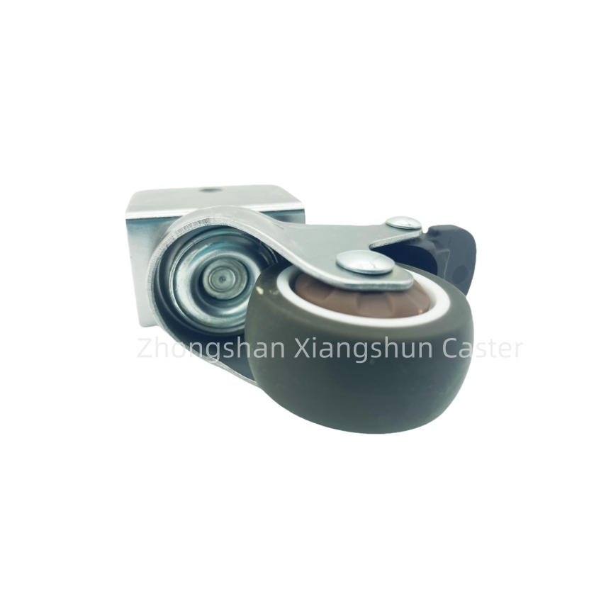Premium U Shape Caster Wheels in TPR Rubber Furniture Shelf Bed