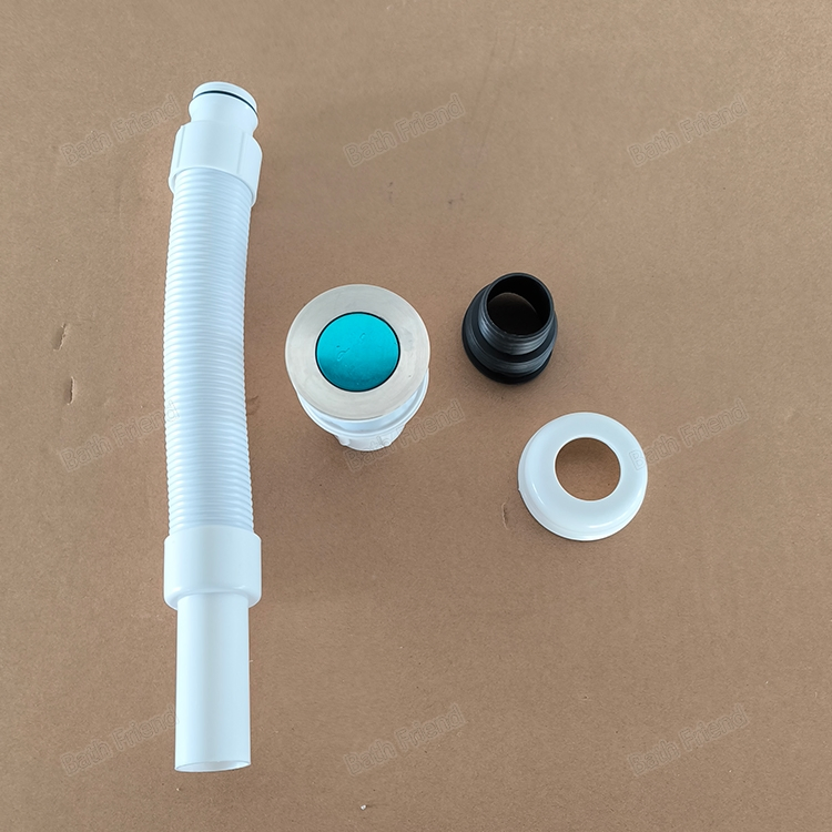 Extendable Trap Pipe for Basin Sink Waste Bathroom Washbowl Flexible Drain Pipe with Waste