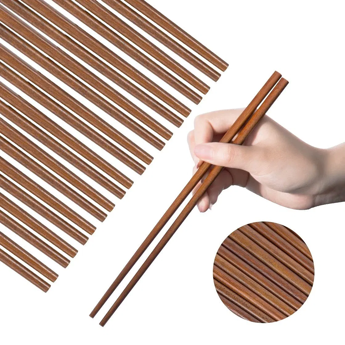 Wooden Chopsticks Eco-Friendly Biodegradable Food-Grade Smooth for Restaurant/Hotel Wholesale