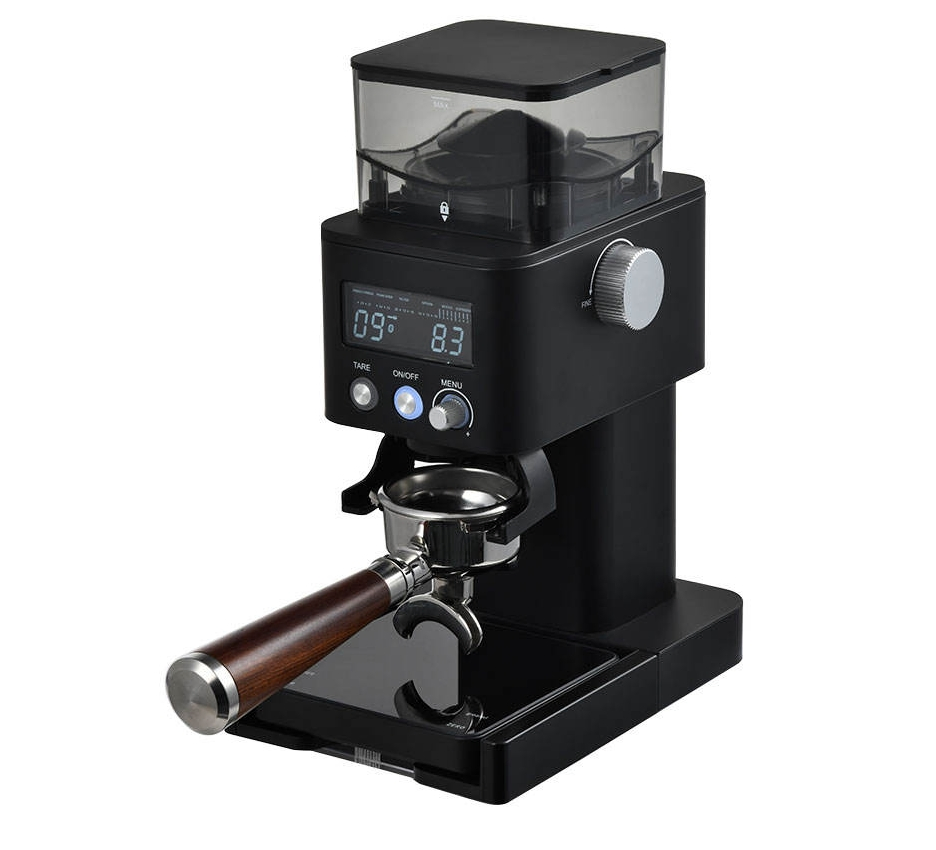 Electric Coffee Grinder with LED Screen & Scale Device, Coffee Grinder, with 31 Precise Settings, for Espresso Drip and French Press, Stainless Steel