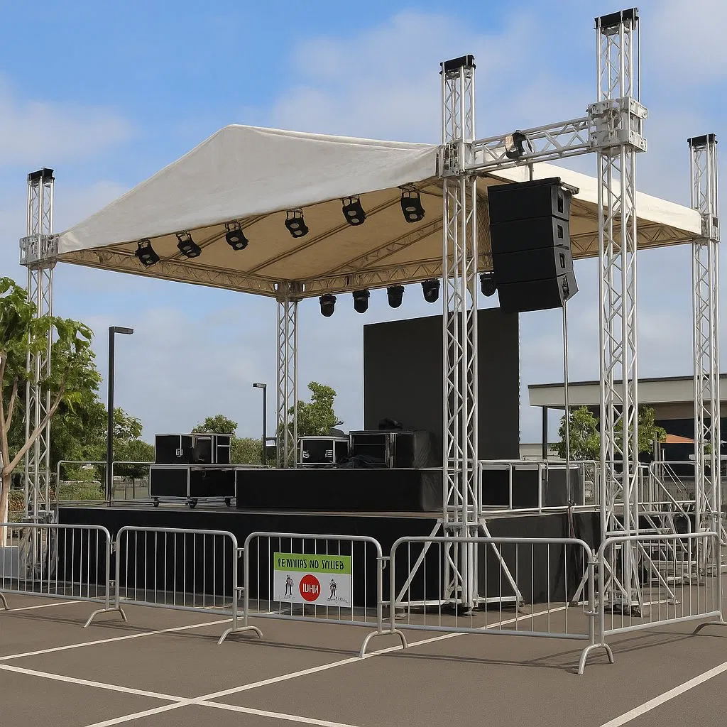 High-Impact Aluminum DJ Truss Stage for EDM Festival Stage Platform Deck