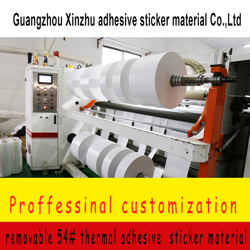 Removable Adhesive 54# Thermal Adhesive Sticker Barcode Material Xzrm-55cky Label Material