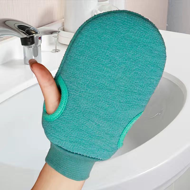 Solid Color Cute Scrub Bath Gloves Men's and Women's Bath Towel