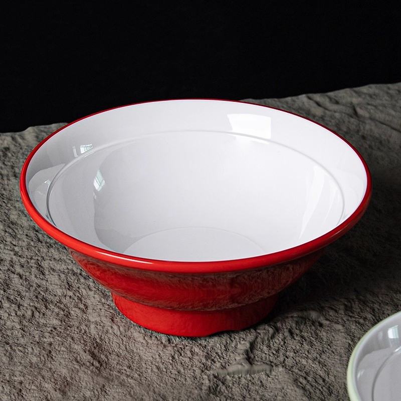 Macaron Colors Noodle Soup Bowl Melamine Dinnerware Custom Ramen Bowl for Restaurant