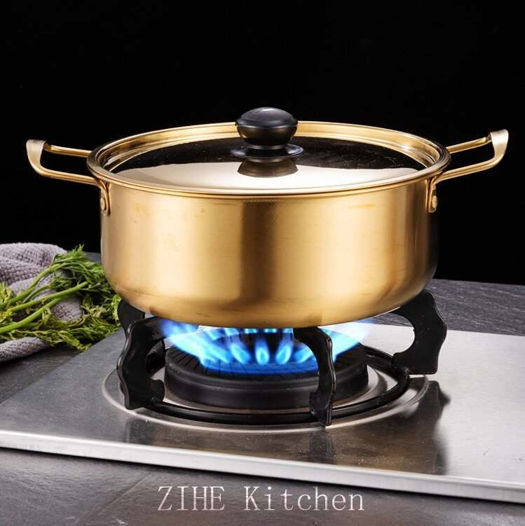 Корейская двойная лапшница из нержавеющей стали для индукции