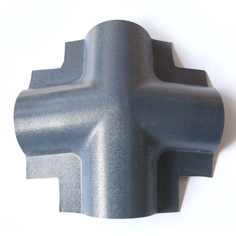 Blue Grey Ceramic Roofing Materials Clay Red Roof Ridge Tile
