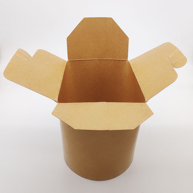 Disposable Kraft Paper Food Packaging Container Takeout Lunch Bento Box Takeaway Sushi Salad Box