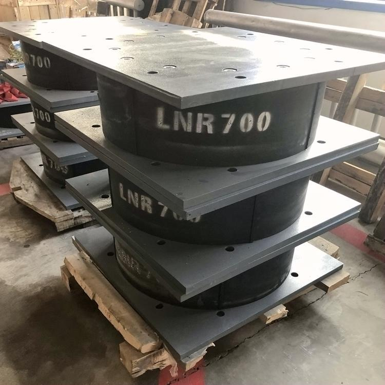 Laminated Bridge Rubber Bearing Lnr Natural Rubber Vibration Isolation Bearing