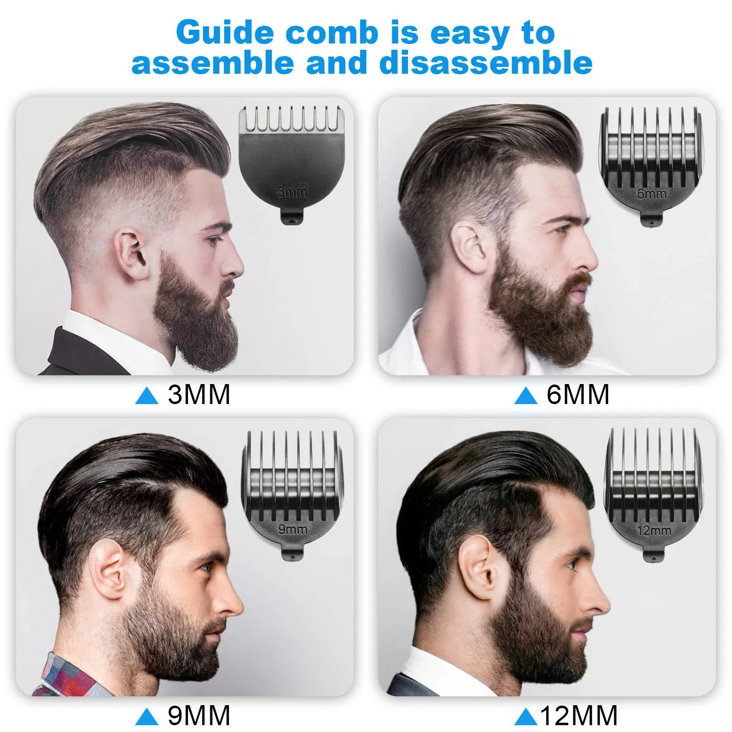 5 In1 Rechargeable Hair Trimmer Clippers Mens Grooming Set