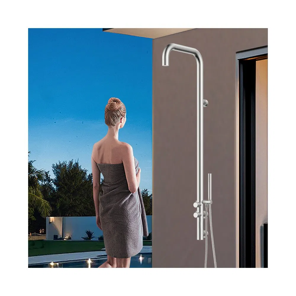 Durable Stainless Steel Outdoor Shower for Pools and Gardens