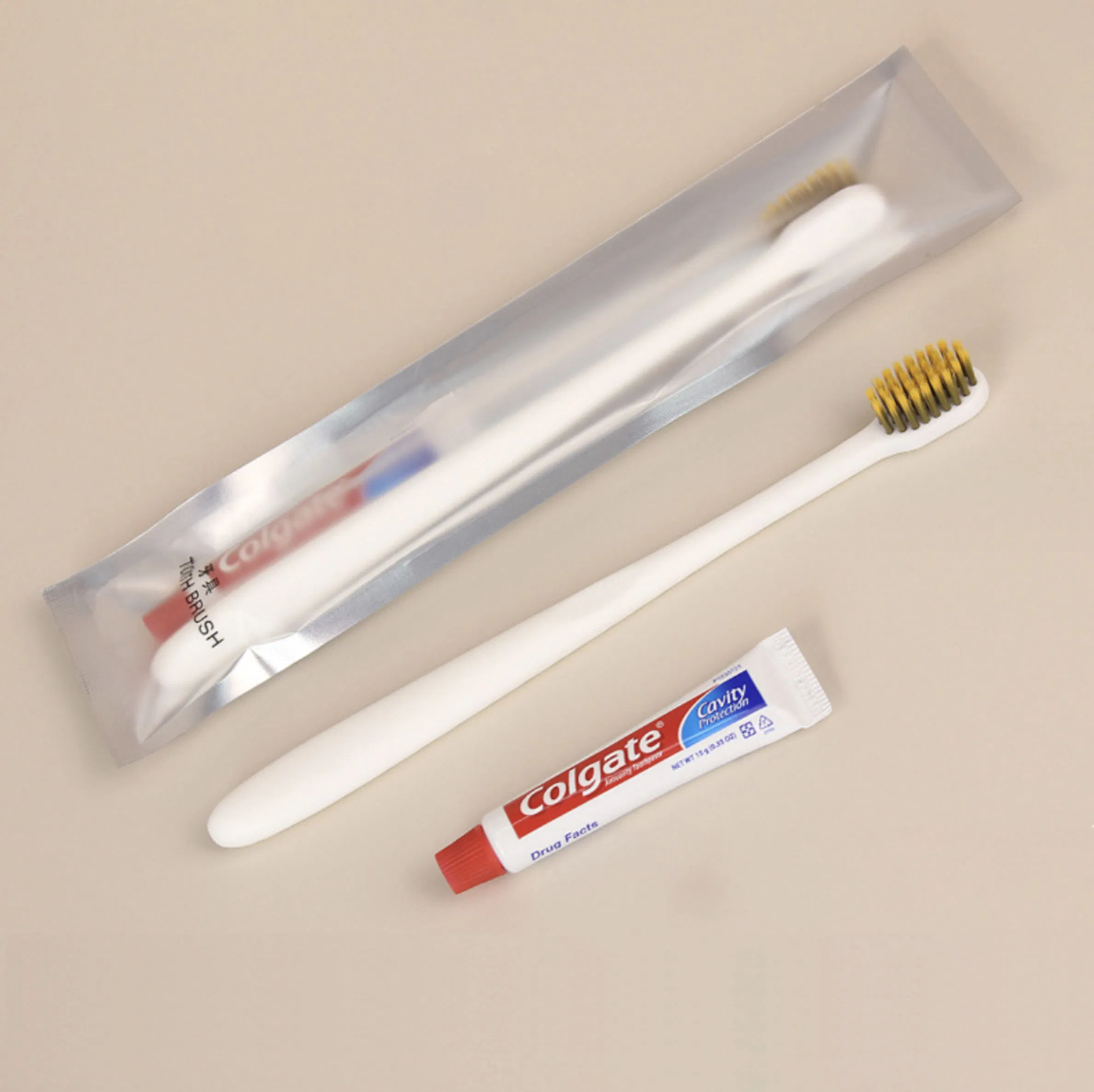 Disposable Hotel Dental Kit with Aluminum Foil Bag