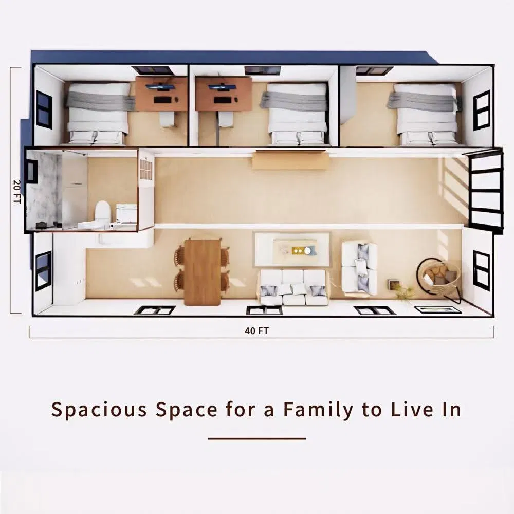 2025 Metal Mobile Foldable Modular Portable Prefabricated Prefab Container House for Sale