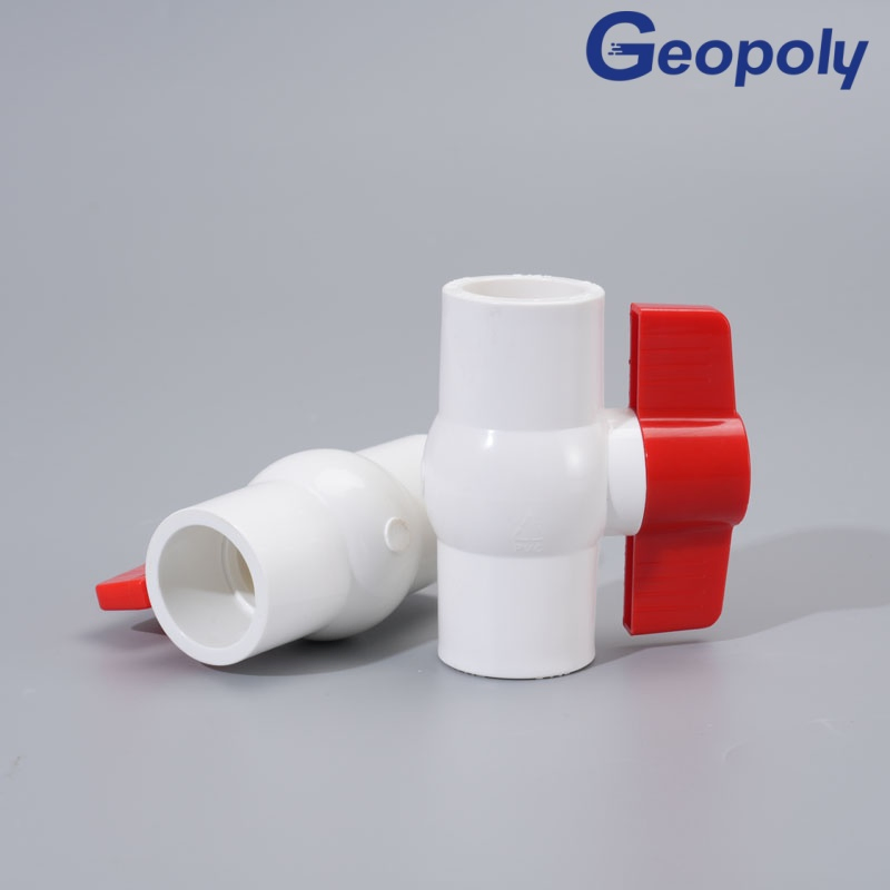 ASTM Grade PVC Socket Compact Ball Valve for Residential Water Line Control