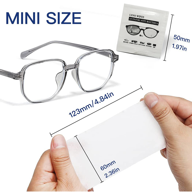 Customized Glasses Goggles Eyeglass Car Wet Wipes Lens Anti Fog Wipes