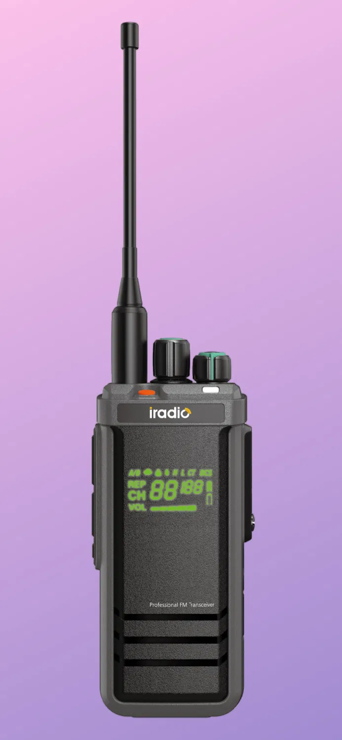 Iradio R5900 Digital Two Way Radio with Analog Mode and Low Power Alert