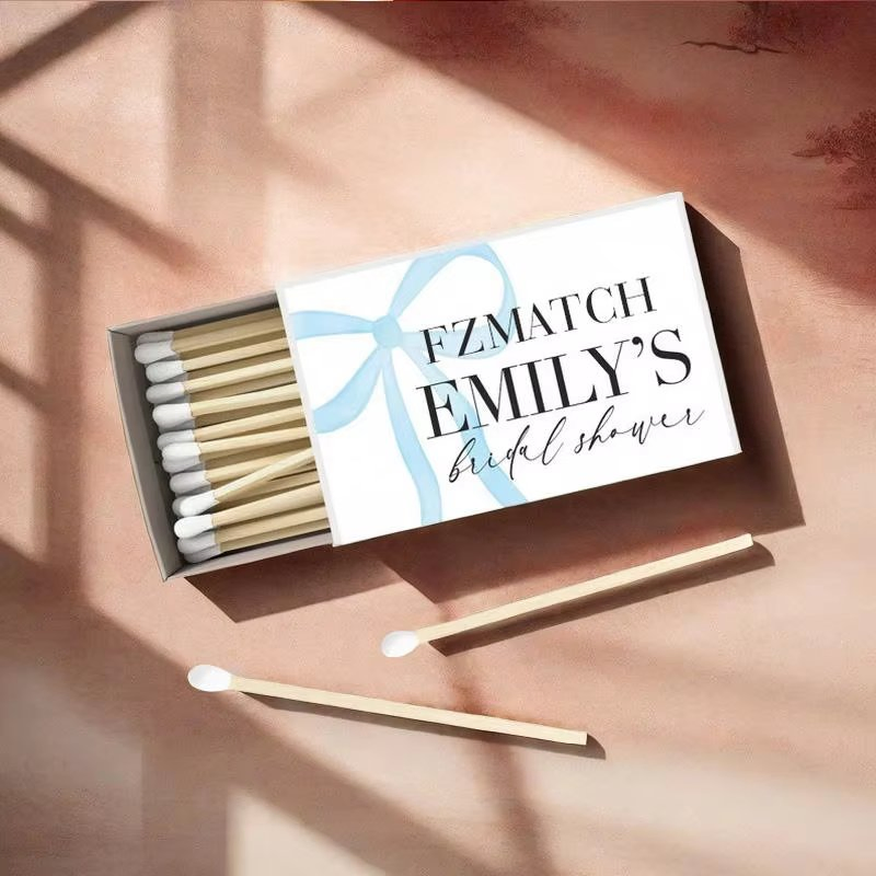 High Quality Personalized Long Print Advertising Match High Quality Matches Color Matching Promotional Wood Box