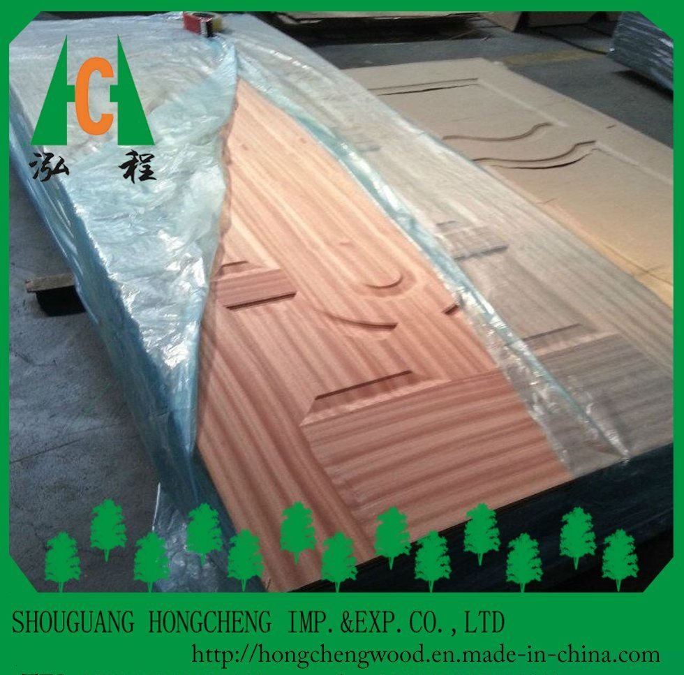Morden Design Beech/Teak/Sapele/Oak Veneer Laminated HDF Door Skin