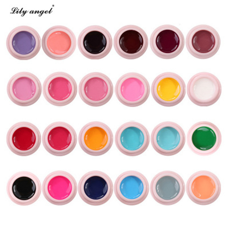 Colorful Packaged 24 Mix Colors Builder UV Gel