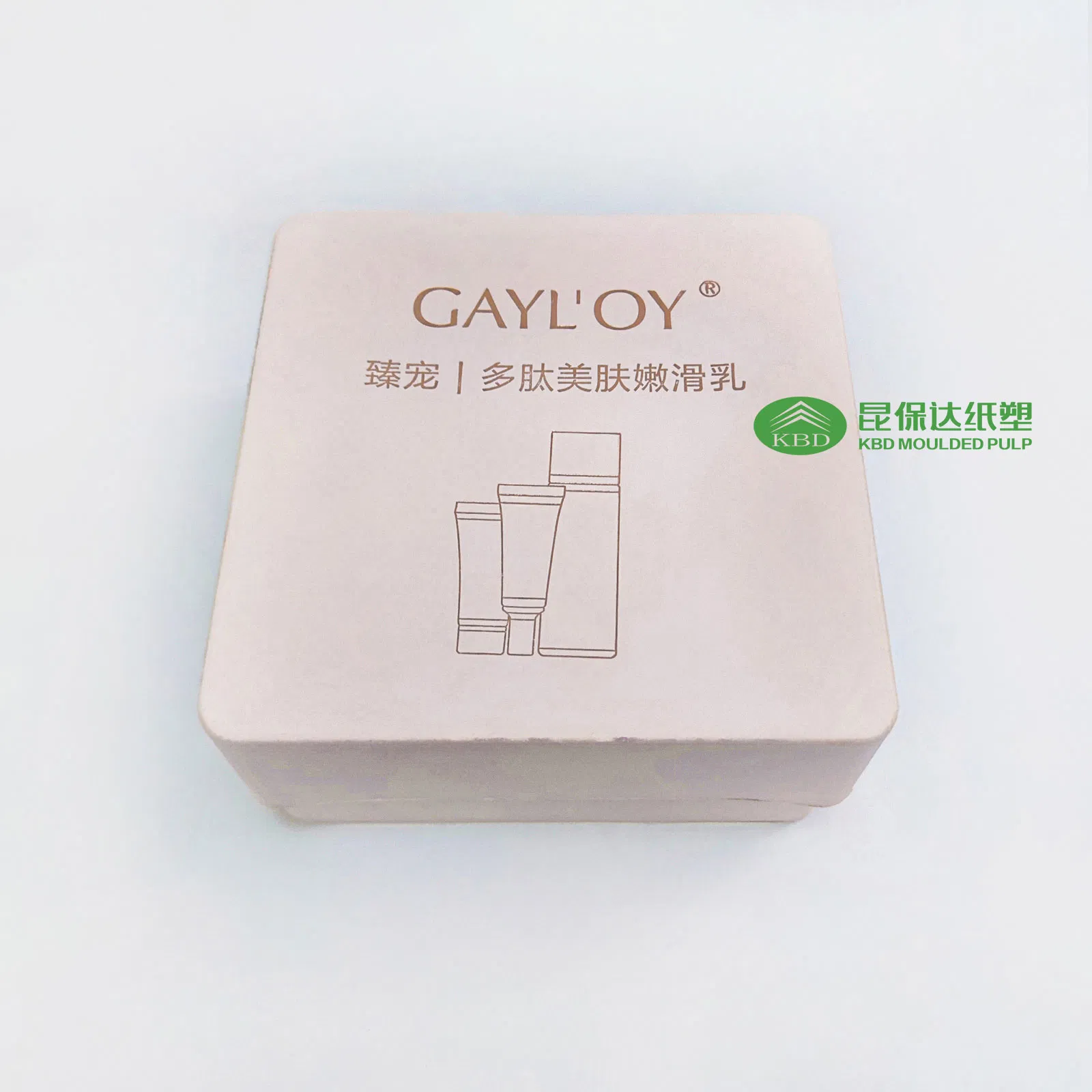 Kbd-Sustainable Pink Pulp Gift Box Set Featuring Hot-Stamped Design for Skincare