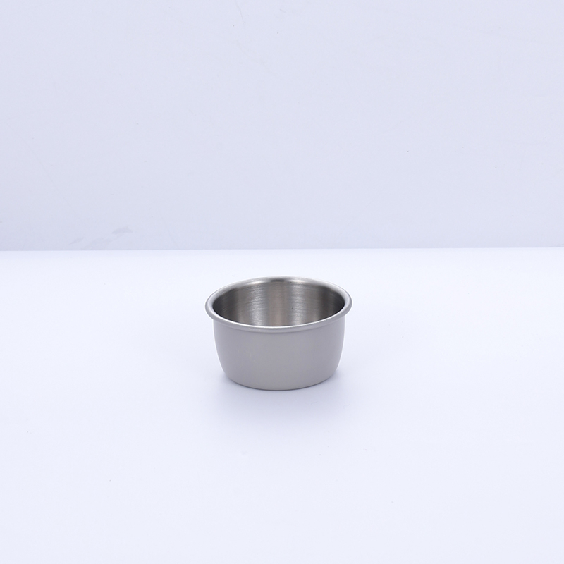 High Grade Dish Stainless Steel Sauce Dish with Exterior Painting