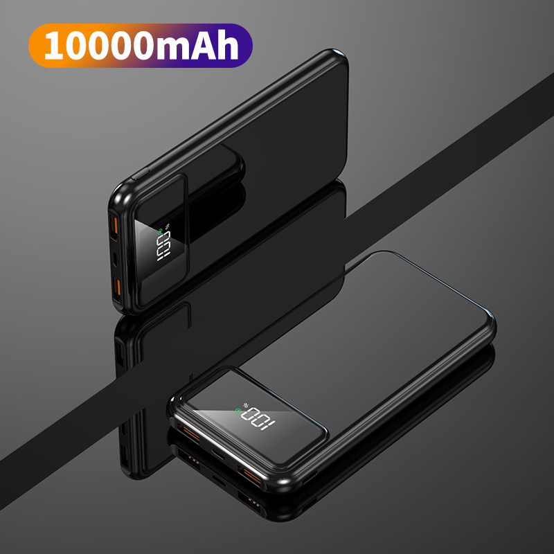10000mAh Premium Fast Charging Rechargeable Slim Charger Outdoor Portable Power Bank