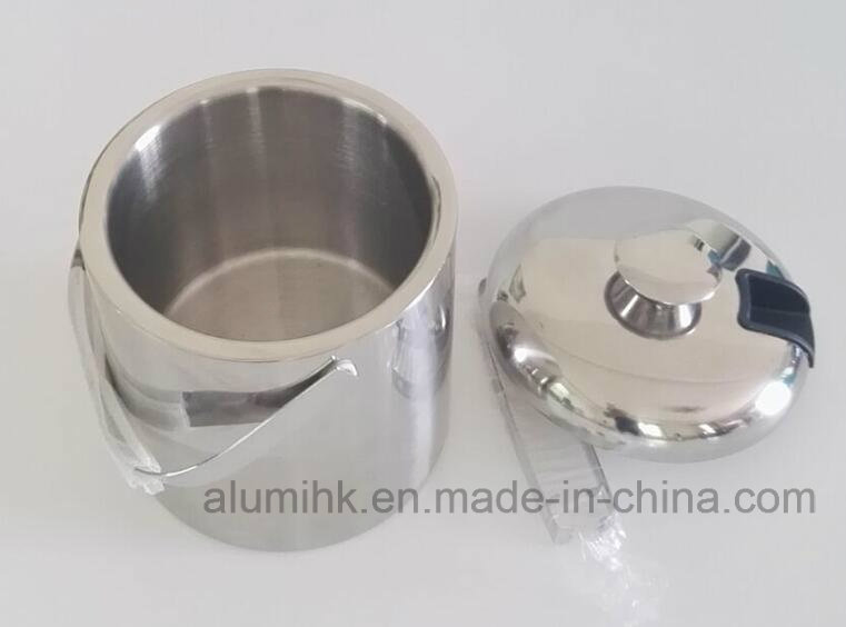 Hotel Stainless Steel Ice Bucket with Ice Tong 1.2L