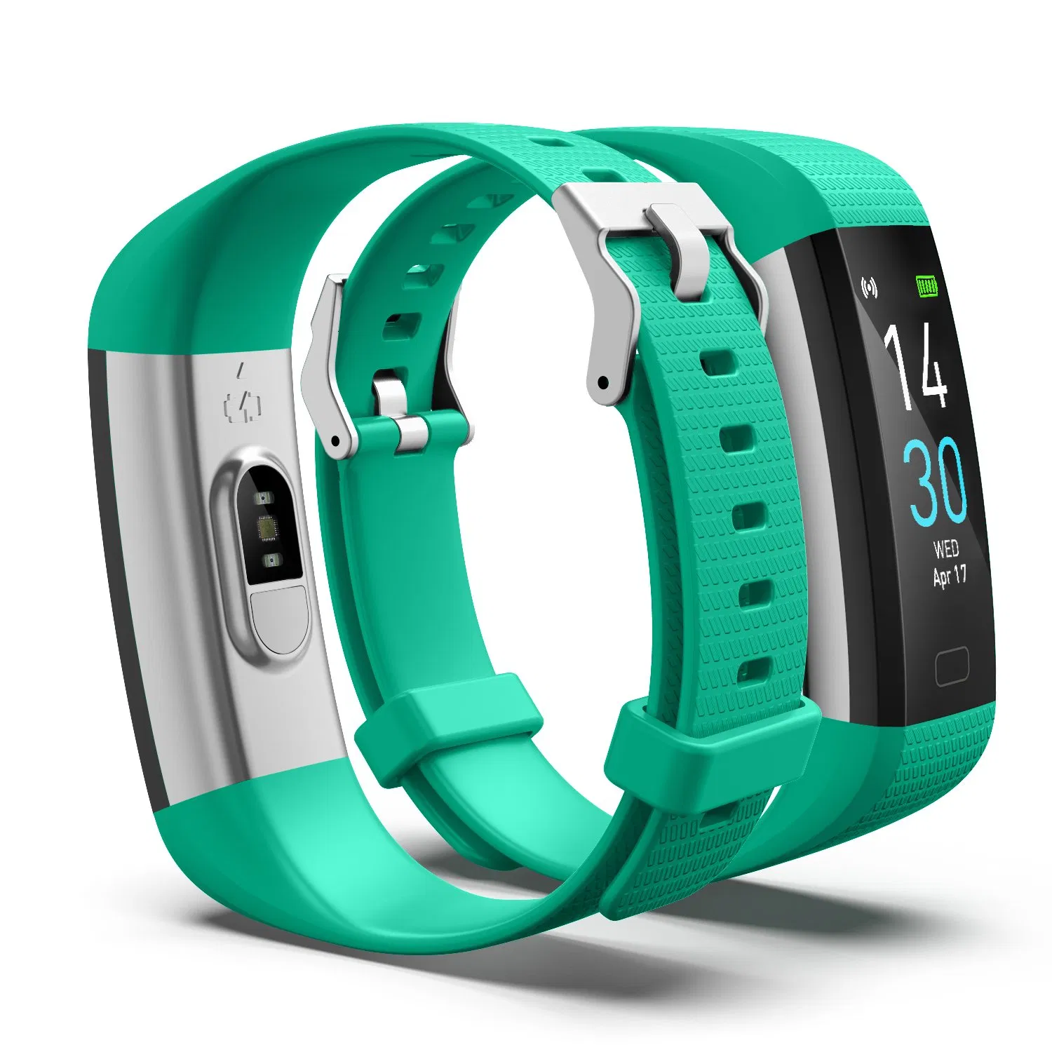 Умный браслет-трекер с пульсометром и тонометром