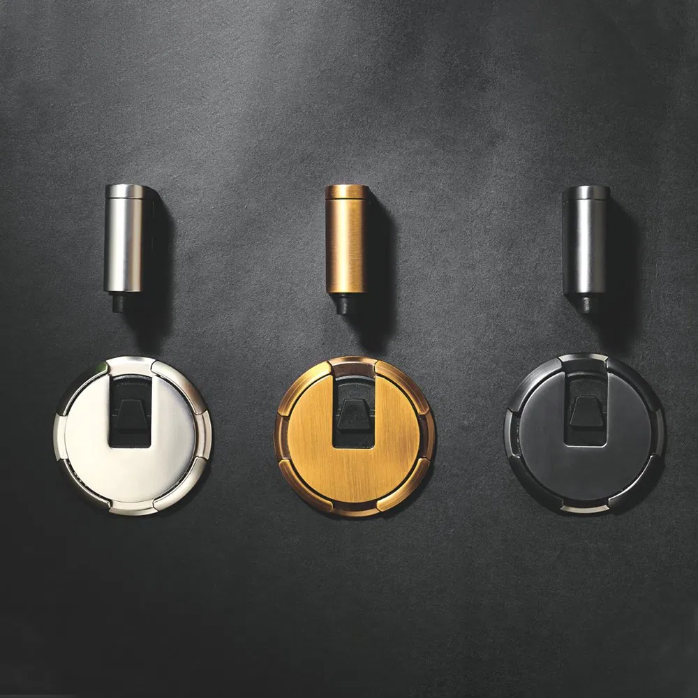 Silent Zinc Alloy Wall Protector Floor Mounted Magnetic Door Holder Door Stopper