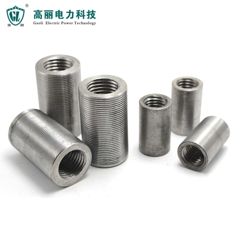 CE Standard 14mm-40mm Pitch 2.5mm/3.0mm Straight Parallel Thread Iron Bar Connection System Steel Rebar Coupler