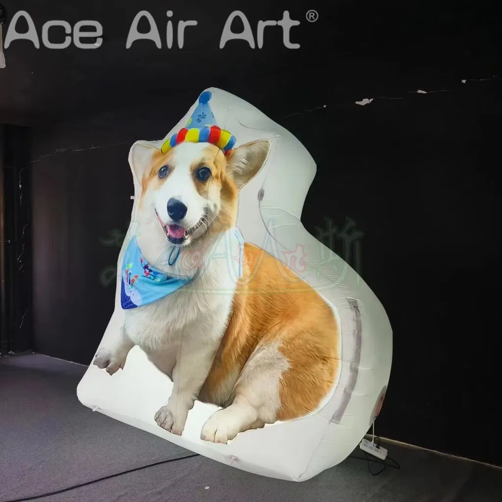 Custom Giant Inflatable Pet Standing Board Air Blow Cartoon Cat/Dog/Rabbit/Guinea Pig Animal Event Decor Advertise Props Wall
