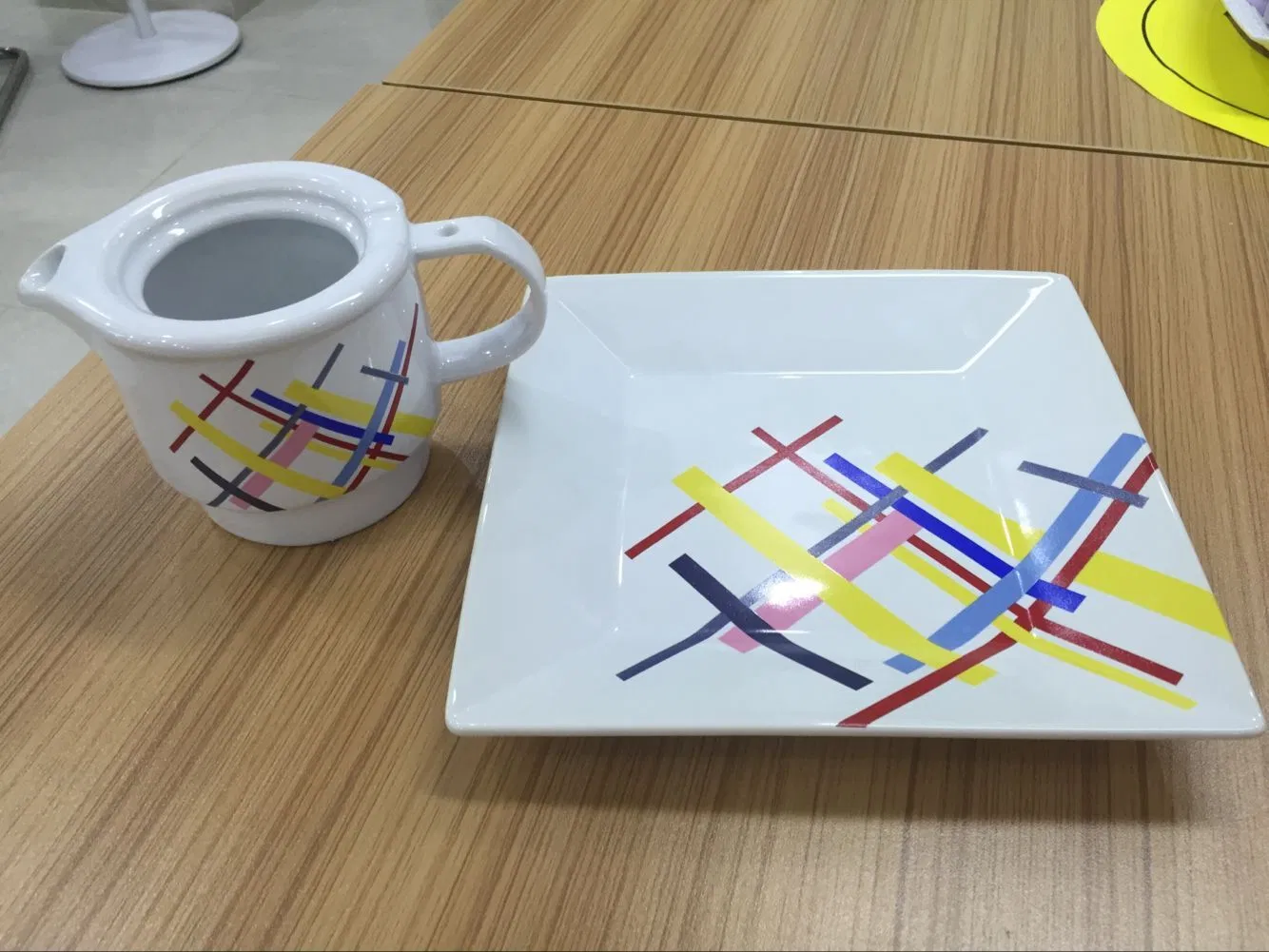 Ceramic Teapot Plate Cup Set