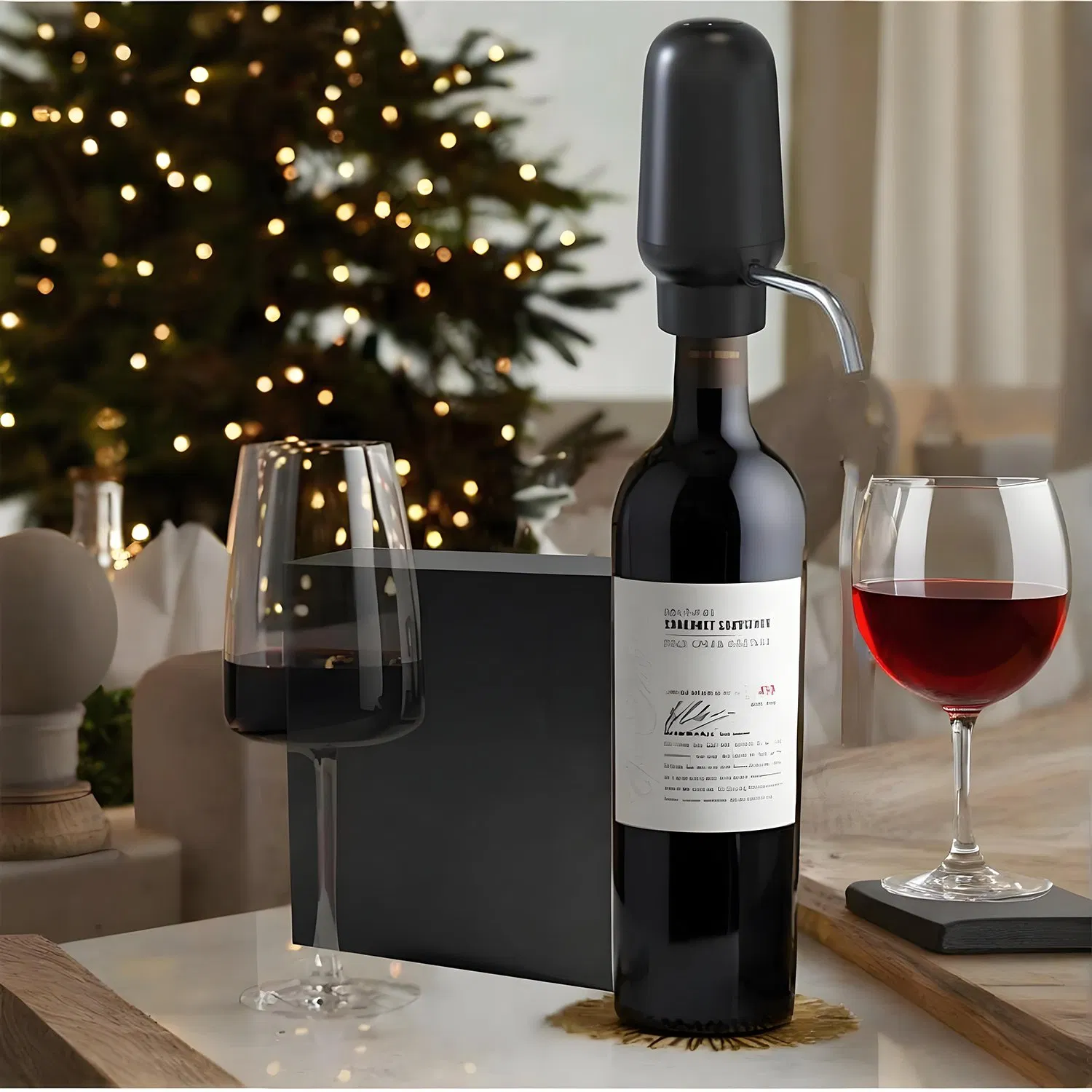 Reusable Rechargeable Battery Operated Stainless Steel Electric Wine Aerator Pourer for Belle Glos Wines Ben Marco
