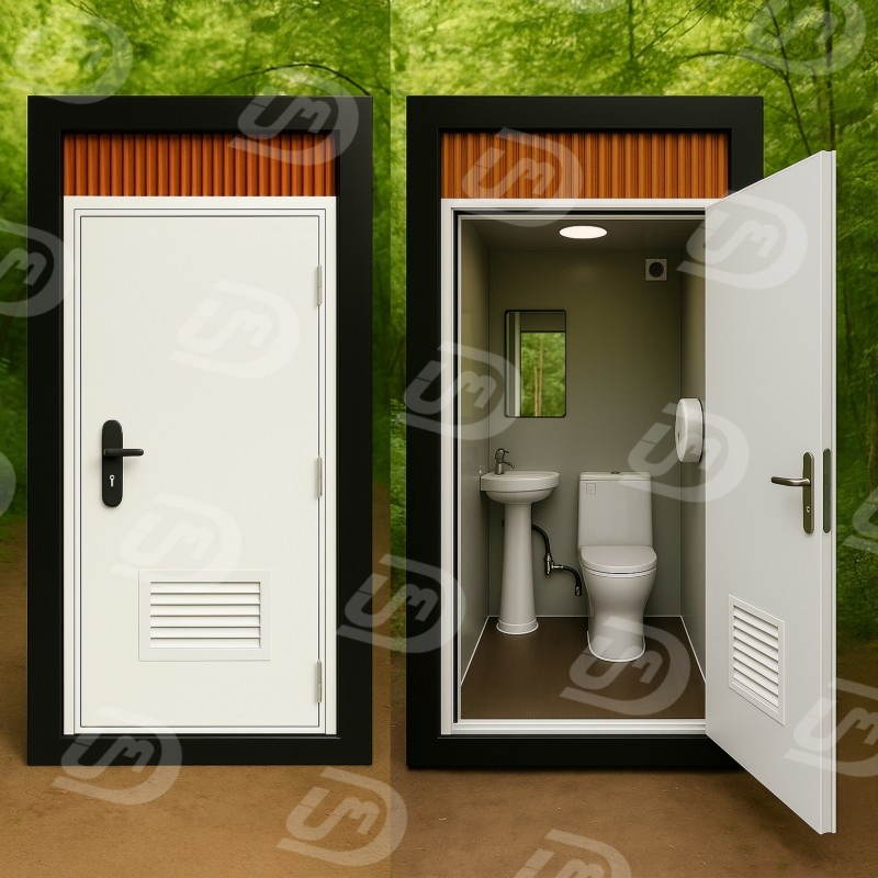 Modern Design Outdoor Portable Bathroom Convenient Prefabricated Steel Sandwich Panel Mobile Toilet