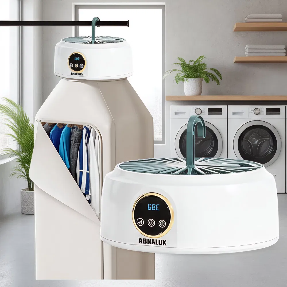 Portable Clothes Dryer Multifunctional Drier Machine Quiet Operation 600W Small Dryer Machine Deep Cleaning Travel Clothes Dryer