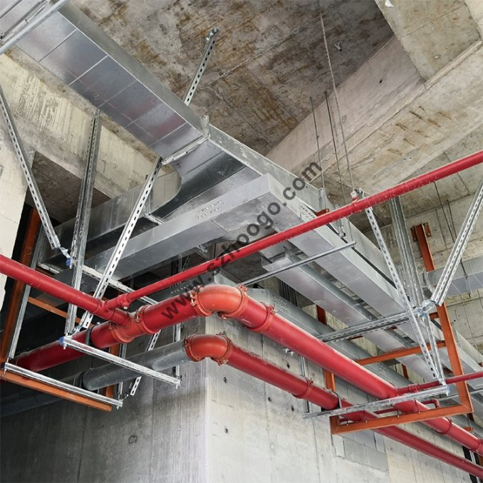 Chinese Manufacturer Sway Bracket Seismic Support and Hanger for a Single-Pipeline