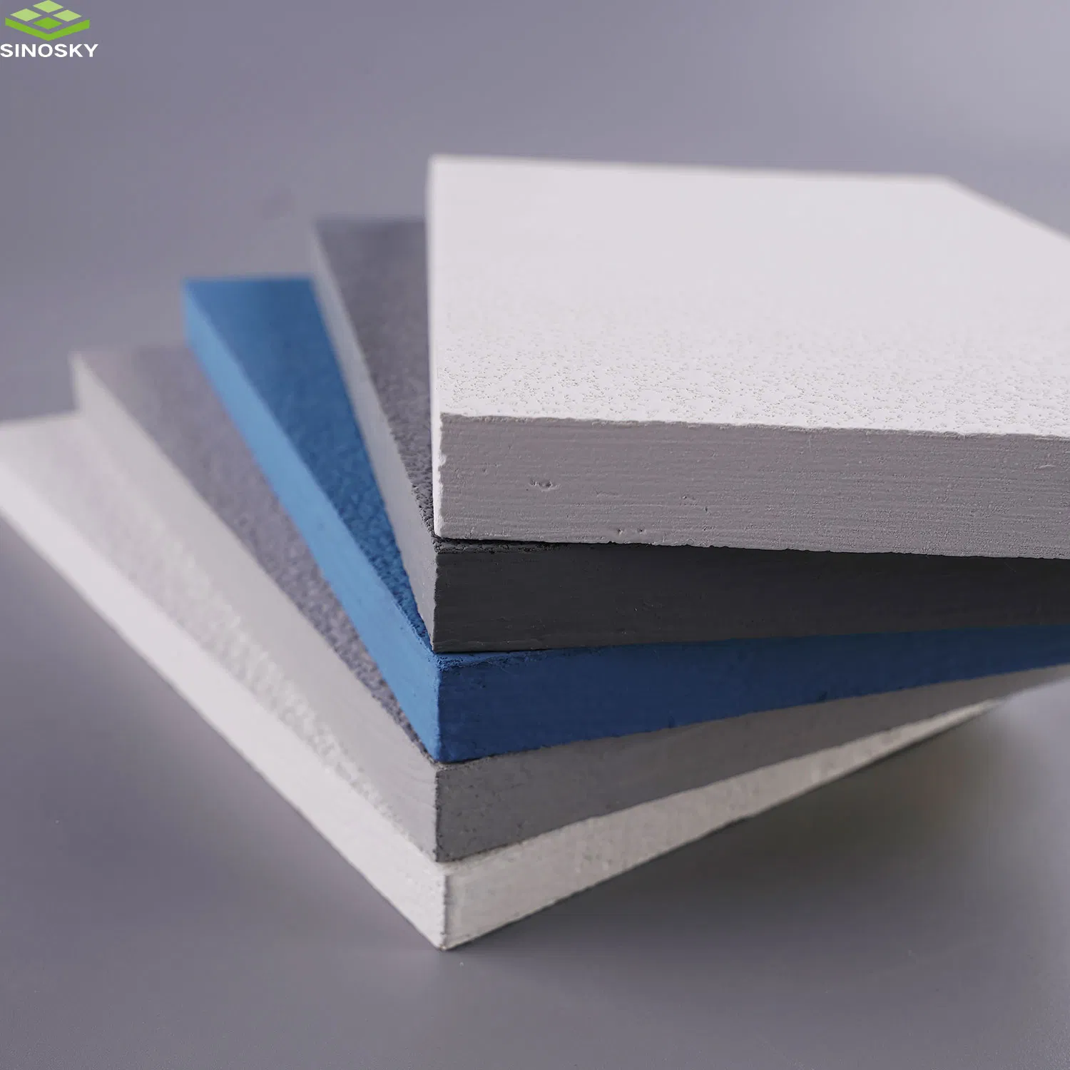 Acoustic Soundproofing Fiberglass Rock Wool Panels Black Ceiling Tiles for Theaters