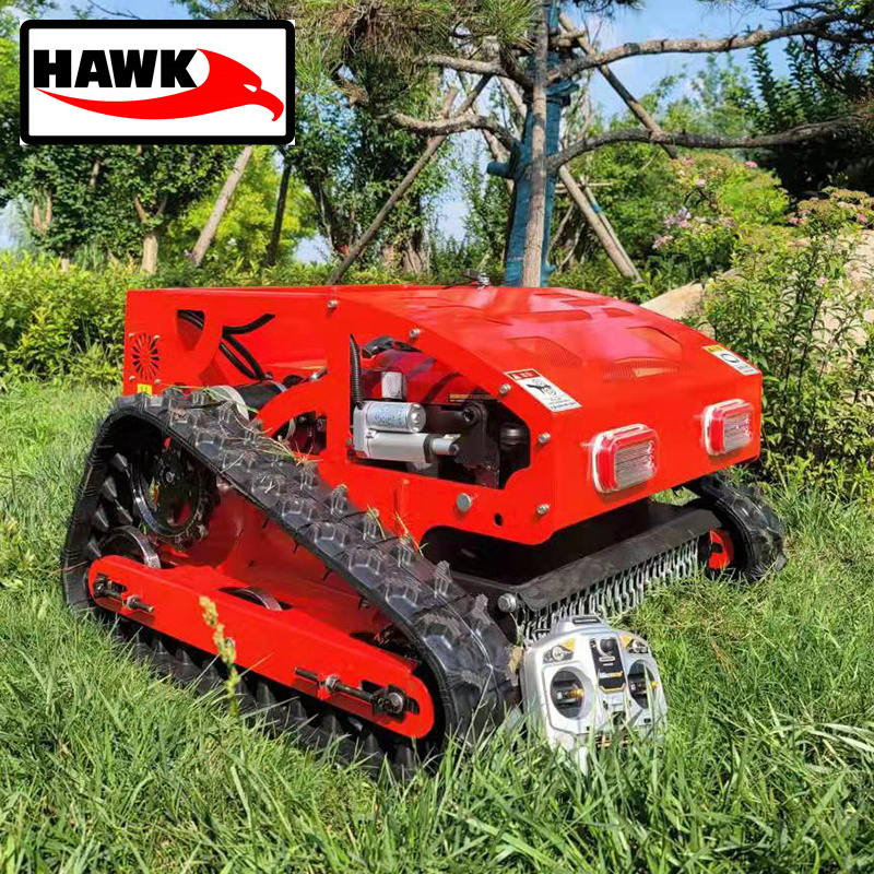 Crawler Remote Control Robot Lawn Mower Remote Control Slope Mower Self Propelled Gasoline Lawn Mo